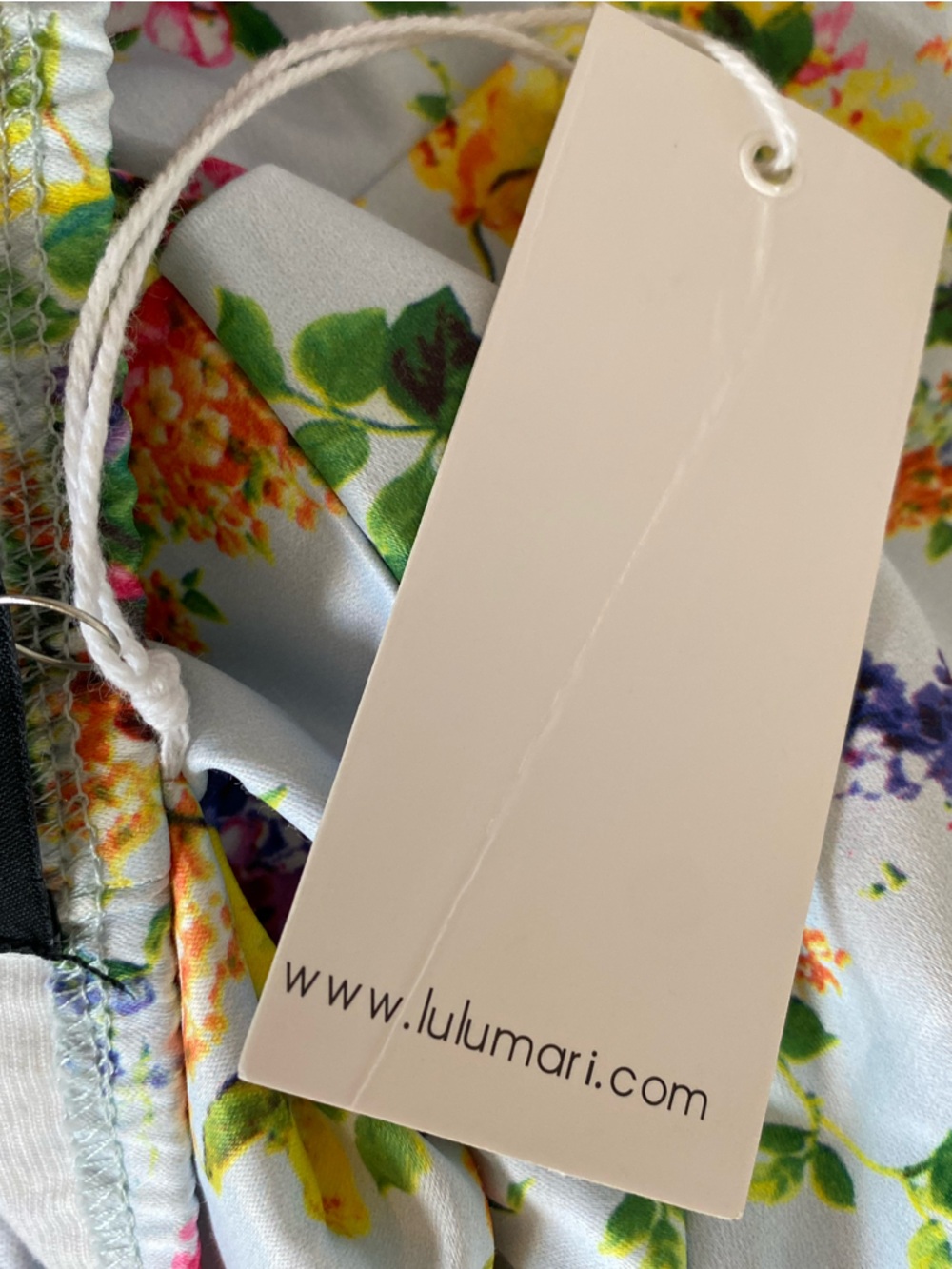 NWT Lulumari Floral Print Fit & Flare Dress Sz M - Picture 9 of 16